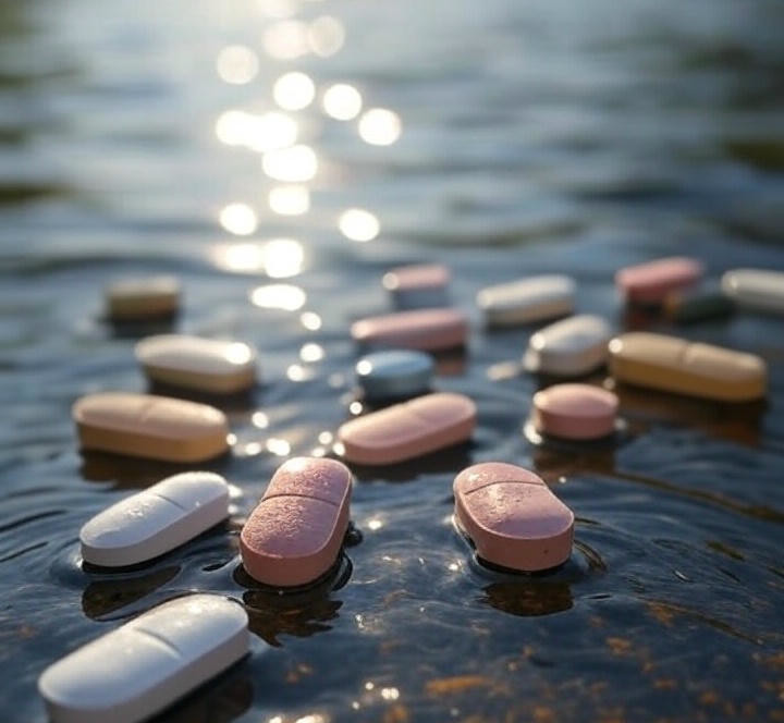 Tabletten und Medikamentenrückstände